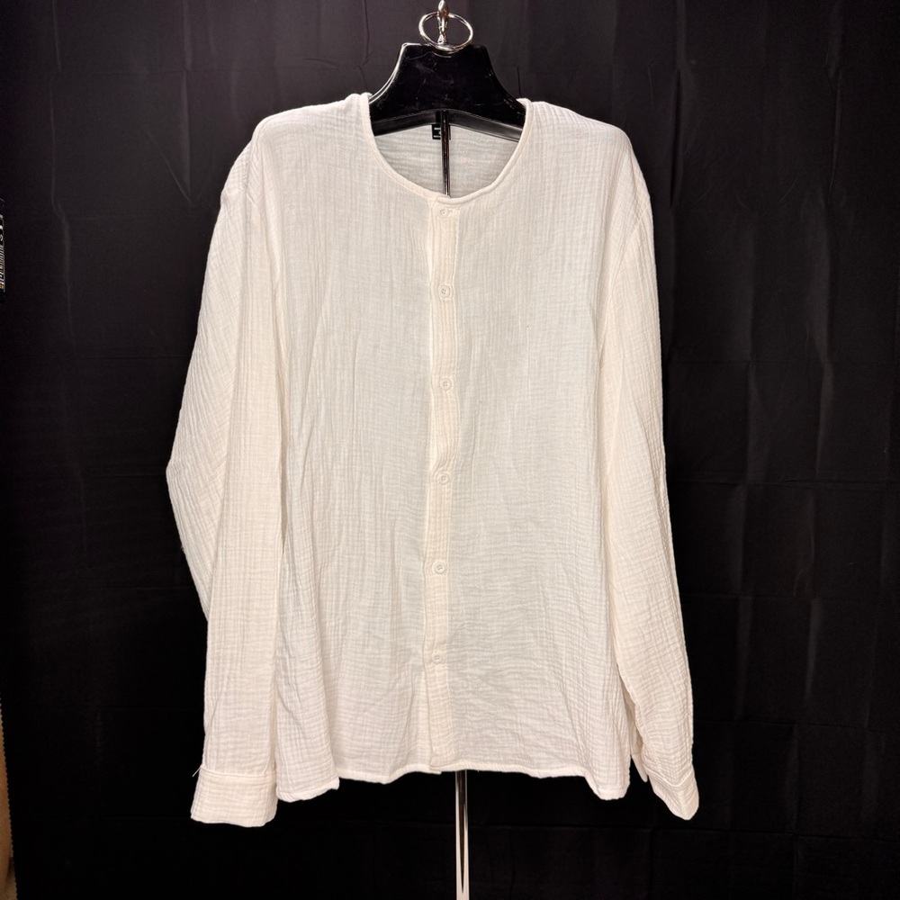 MANFINITY Cream Button Down Shirt XXL